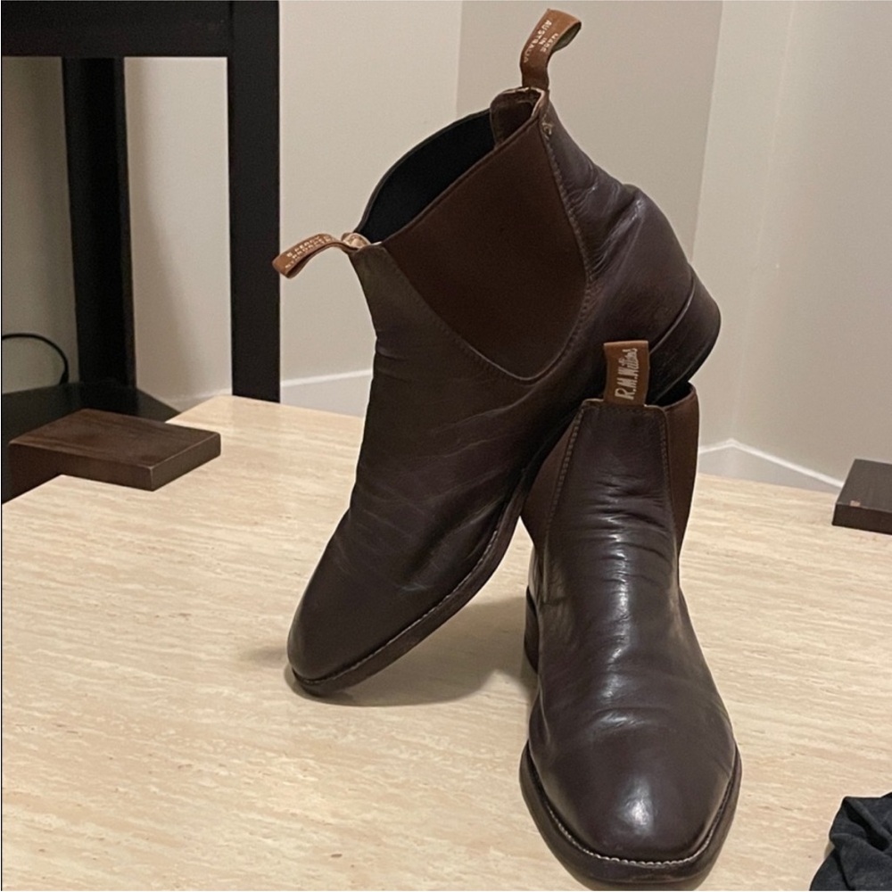 R.M. Williams Dark Brown Men's Leather Boots